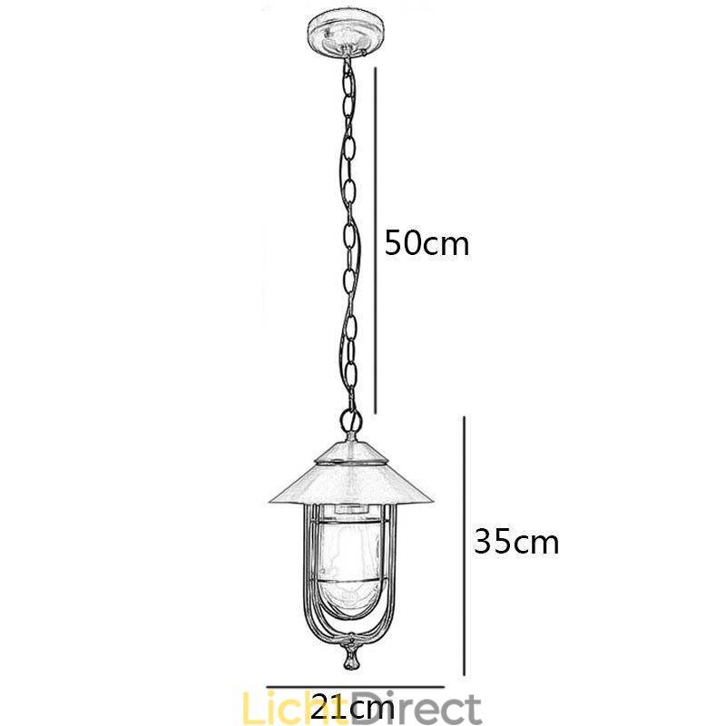Amerikaanse Retro Buitenlamp Waterdichte Vogelkooi Vorm Hanglamp Tuin