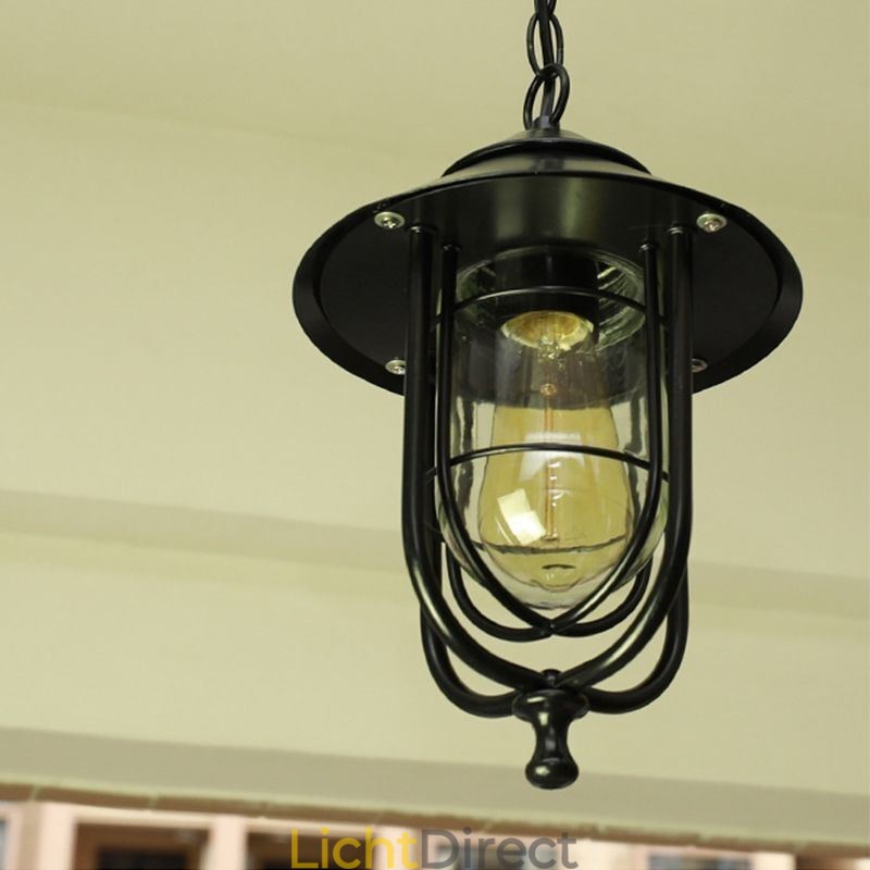 Amerikaanse Retro Buitenlamp Waterdichte Vogelkooi Vorm Hanglamp Tuin