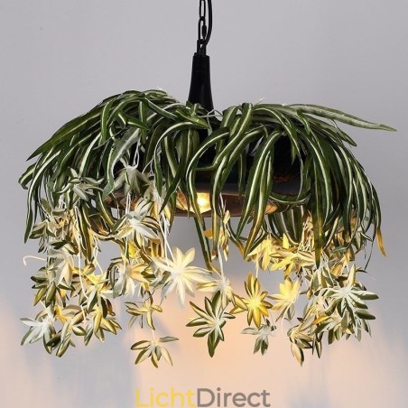 Home Hanglamp Industriële Stijl Kunstmatige Plant Versierde Kroonluchter