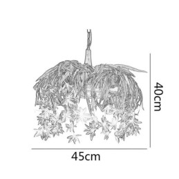 Home Hanglamp Industriële Stijl Kunstmatige Plant Versierde Kroonluchter