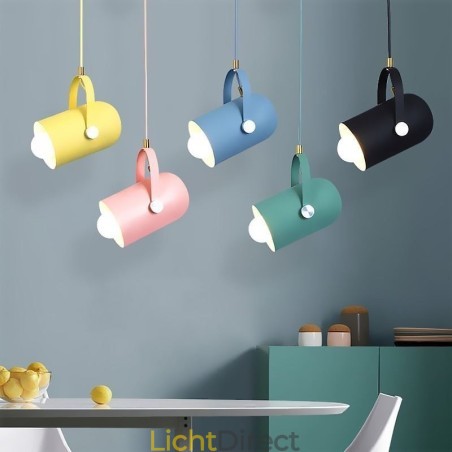 Nordic kleurrijke hanglamp Macaron enkele kop hanglamp Nordic kleurrijke hanglamp Macaron enkele kop hanglamp