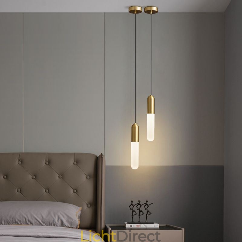 Moderne matte hanglamp geborstelde hanglamp