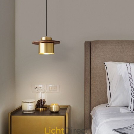 Moderne hanglamp, één licht, messing hanglamp, eiland Moderne hanglamp, één licht, messing hanglamp, eiland