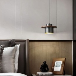 Moderne hanglamp, één licht, messing hanglamp, eiland