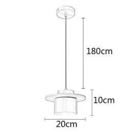 Moderne hanglamp, één licht, messing hanglamp, eiland