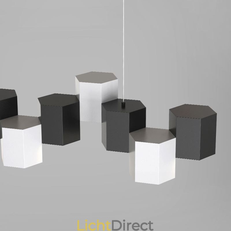 Moderne zeshoekige hanglamp creatieve combinatie hanglamp