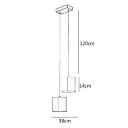 Moderne zeshoekige hanglamp, eenvoudige hanglamp