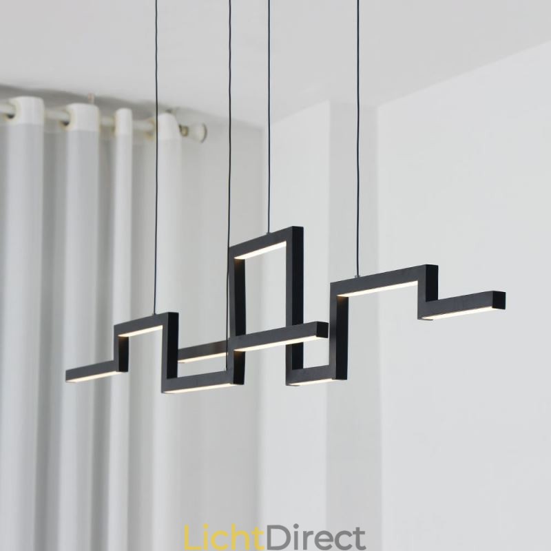 Moderne hanglamp acryl zwarte kroonluchter