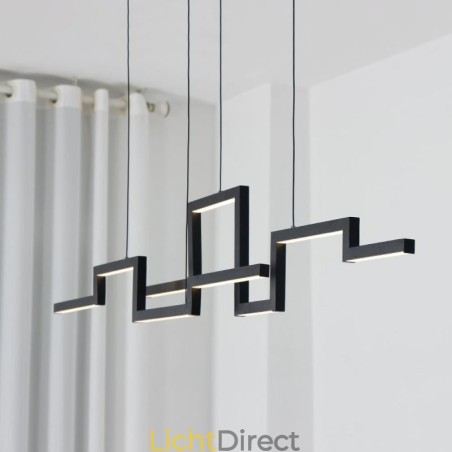 Moderne hanglamp acryl zwarte kroonluchter Moderne hanglamp acryl zwarte kroonluchter