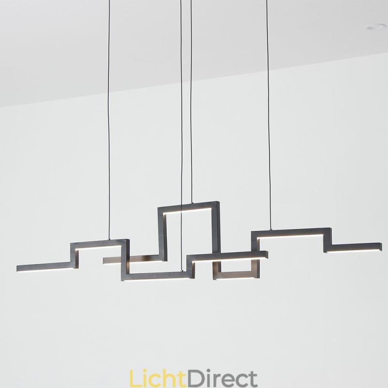 Moderne hanglamp acryl zwarte kroonluchter