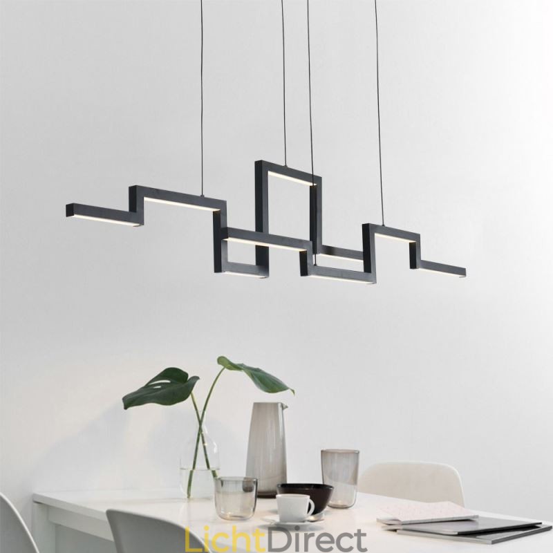 Moderne hanglamp acryl zwarte kroonluchter