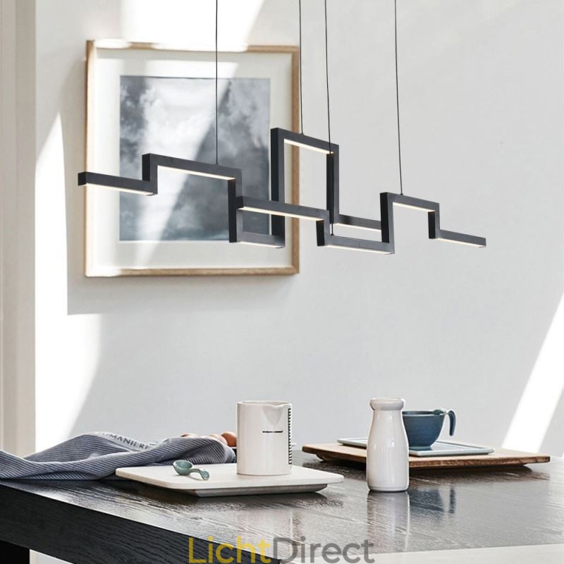 Moderne hanglamp acryl zwarte kroonluchter