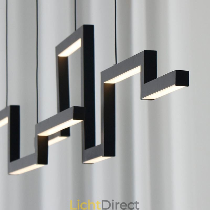 Moderne hanglamp acryl zwarte kroonluchter
