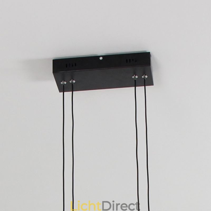 Moderne frame hanglamp acryl zwarte kroonluchter
