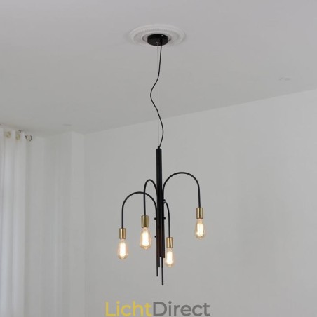 Moderne ijzeren kroonluchter, eenvoudige ijzeren hanglamp Moderne ijzeren kroonluchter, eenvoudige ijzeren hanglamp