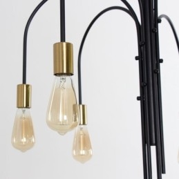 Moderne ijzeren kroonluchter, eenvoudige ijzeren hanglamp