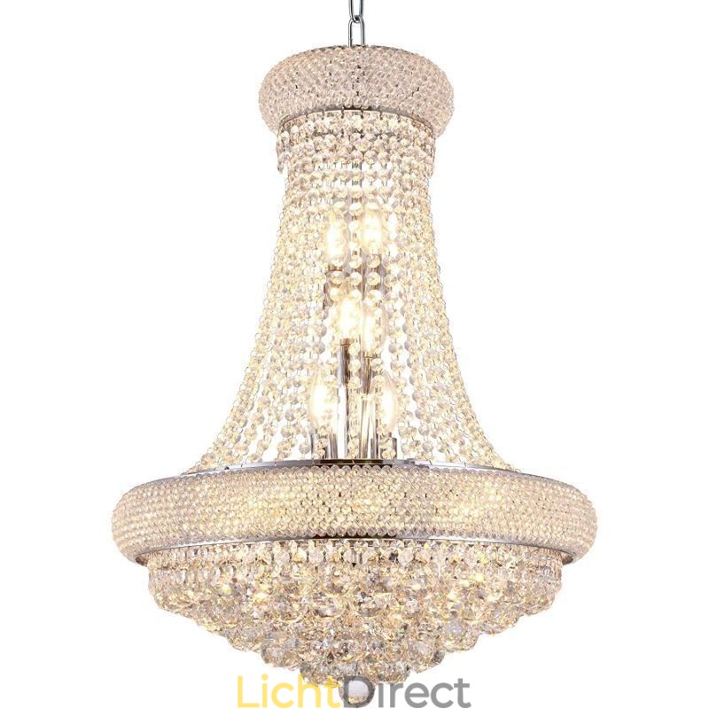 Kroonvormige kroonluchter Luxe kristallen hanglamp