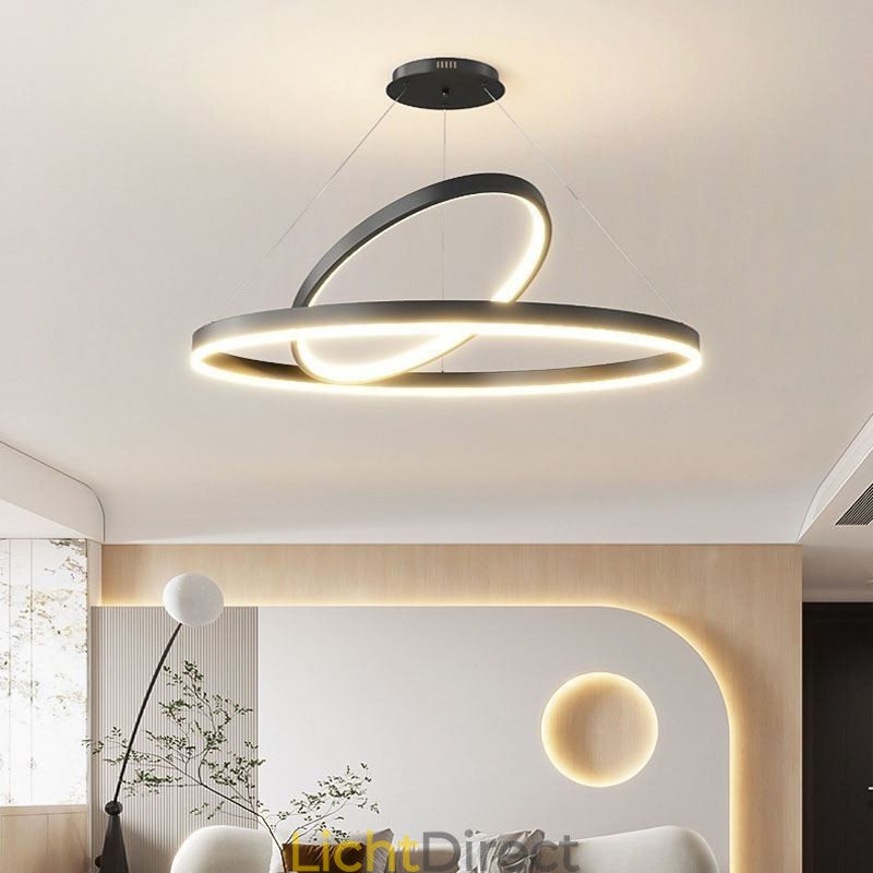 Moderne hanglamp cirkel ringen acryl hanglamp