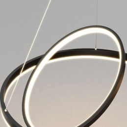 Moderne hanglamp cirkel ringen acryl hanglamp