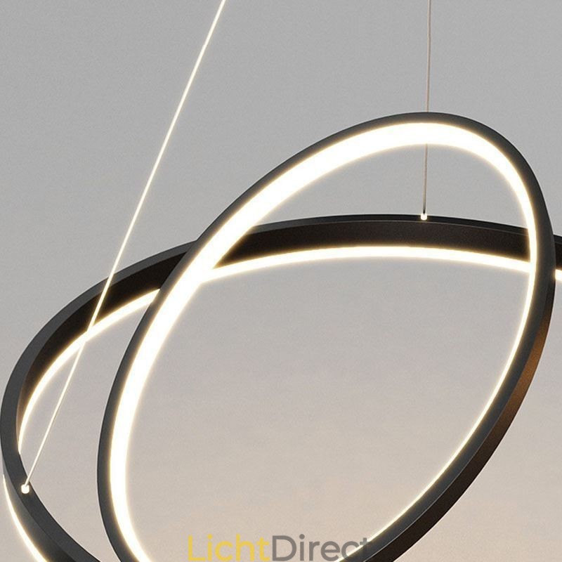 Moderne hanglamp cirkel ringen acryl hanglamp