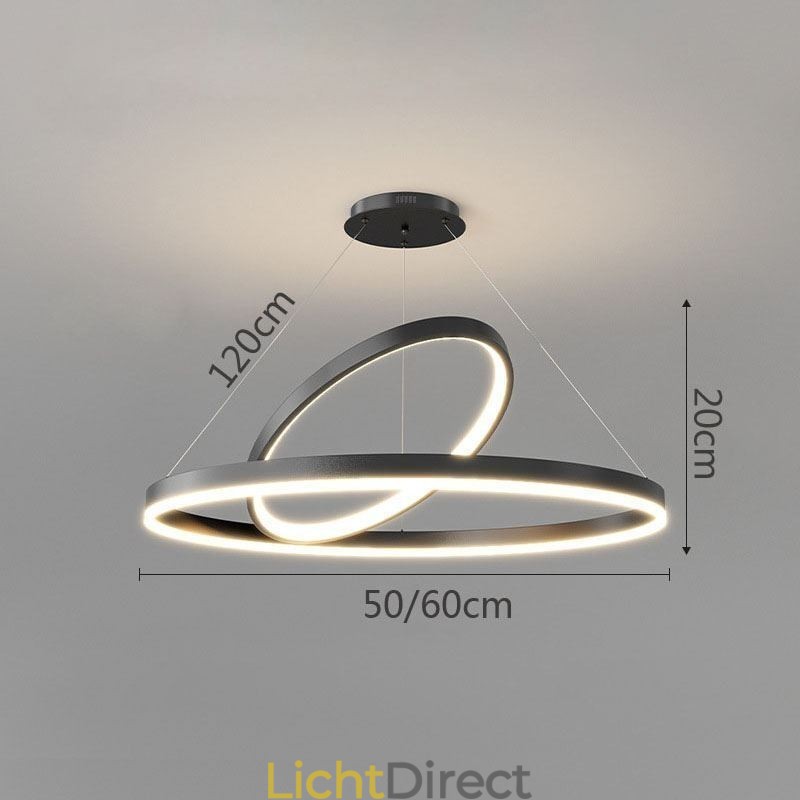 Moderne hanglamp cirkel ringen acryl hanglamp