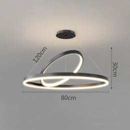 Moderne hanglamp cirkel ringen acryl hanglamp