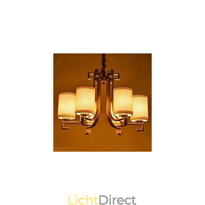 De Chinese Stijl Kroonluchter IJzer Koper Imitatie Lucht Lampen