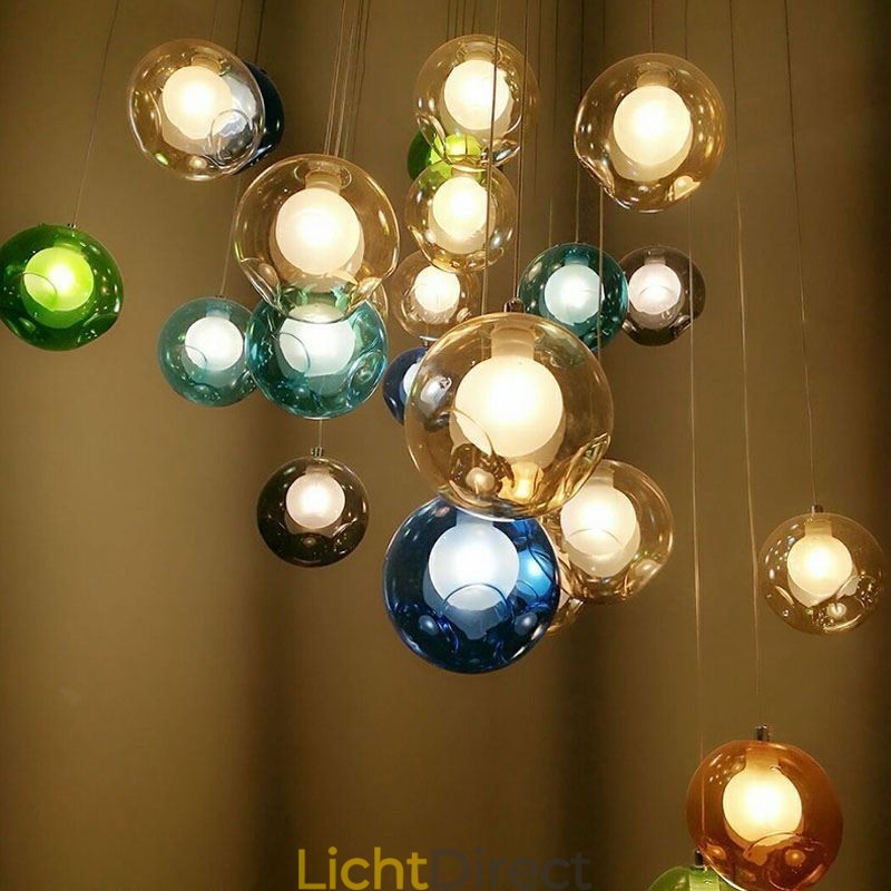Moderne kristallen bol hanglamp kleurrijke kristallen kroonluchter (kleurrijke stijl neem contact met ons op)