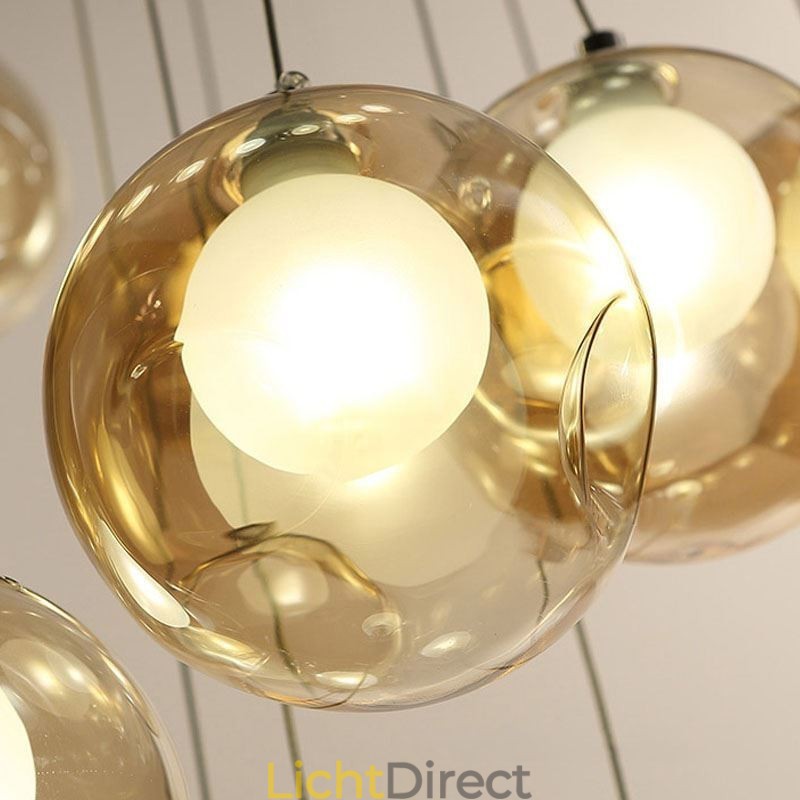Moderne kristallen bol hanglamp kleurrijke kristallen kroonluchter (kleurrijke stijl neem contact met ons op)