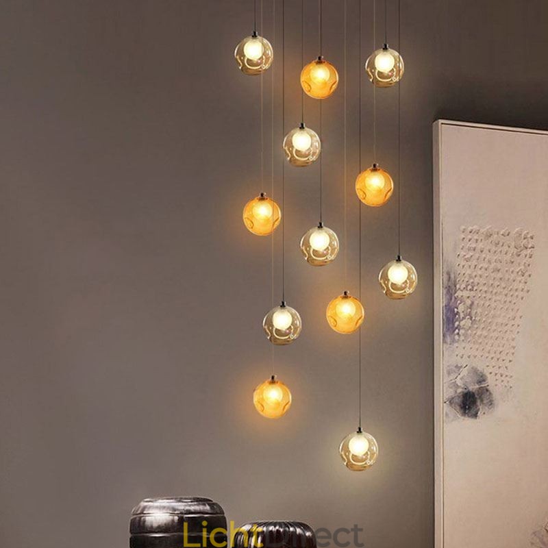 Moderne kristallen bol hanglamp kleurrijke kristallen kroonluchter (kleurrijke stijl neem contact met ons op)