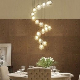 Moderne kristallen bol hanglamp kleurrijke kristallen kroonluchter (kleurrijke stijl neem contact met ons op)