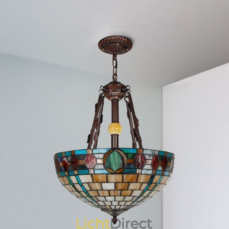 Gebrandschilderd glas hanglamp decoratieve hanglamp
