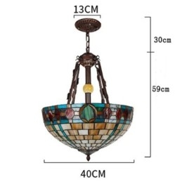 Gebrandschilderd glas hanglamp decoratieve hanglamp