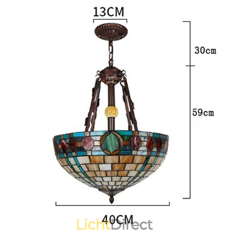 Gebrandschilderd glas hanglamp decoratieve hanglamp