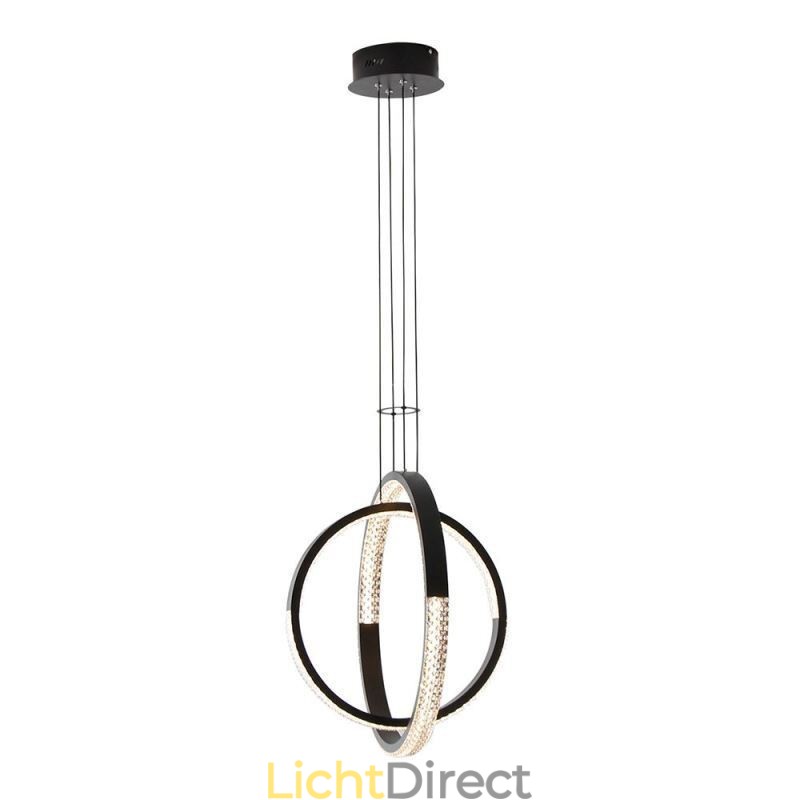 Moderne kroonluchter 2 ringen hanglamp eetkamer