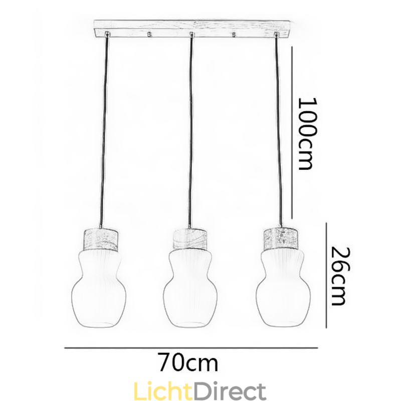 Japanse glazen hanglamp creatieve decoratie hanglamp