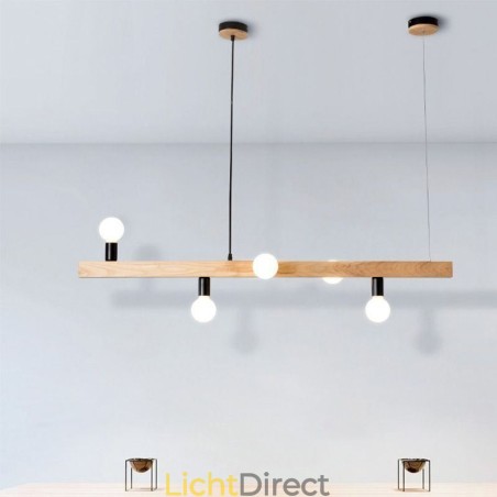 Japanse houten hanglamp molecuul kroonluchter Japanse houten hanglamp molecuul kroonluchter