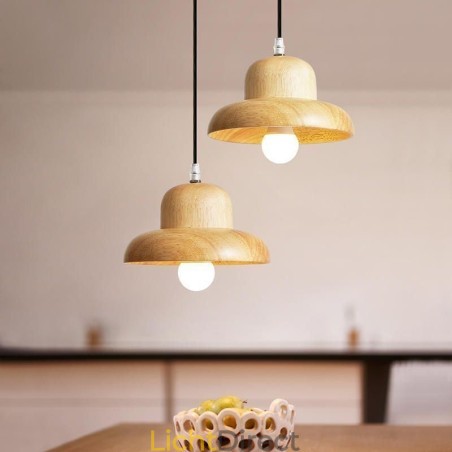 Japanse houten hanglamp Hoed Hanglamp Japanse houten hanglamp Hoed Hanglamp