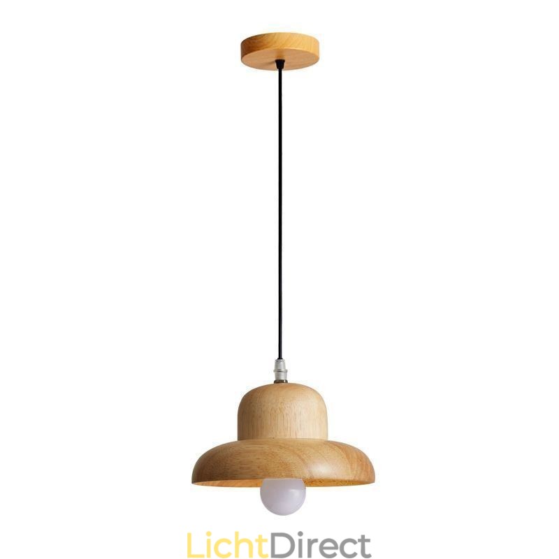 Japanse houten hanglamp Hoed Hanglamp