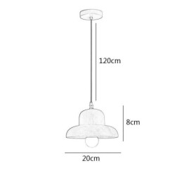 Japanse houten hanglamp Hoed Hanglamp