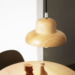 Japanse houten hanglamp Hoed Hanglamp