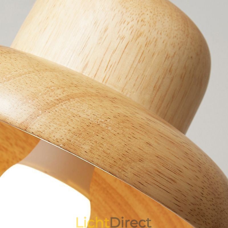 Japanse houten hanglamp Hoed Hanglamp