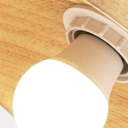 Japanse houten hanglamp Hoed Hanglamp
