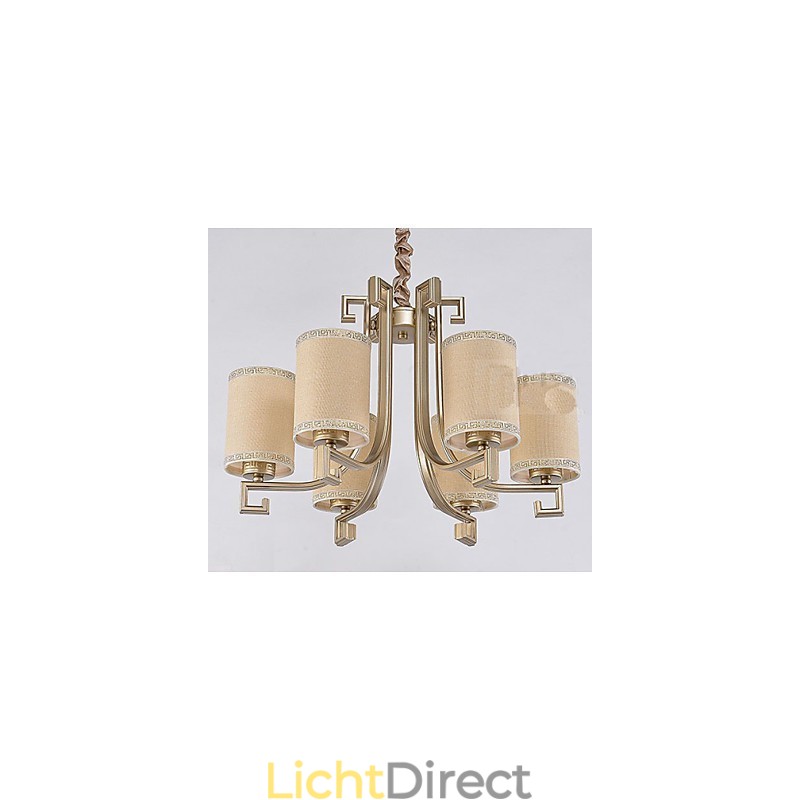 De Chinese Stijl Kroonluchter IJzer Koper Imitatie Lucht Lampen