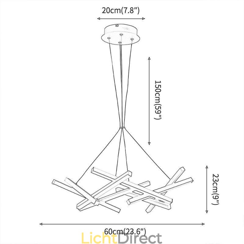 Postmoderne kroonluchter Nordic boomtak hanglamp