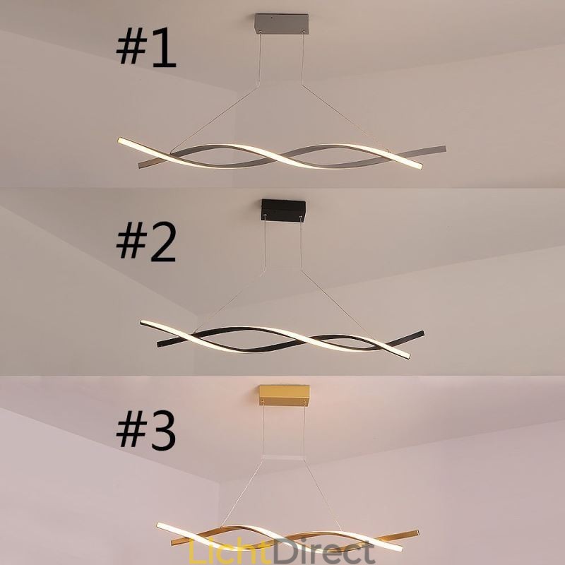 Moderne hanglamp Twist Design Hanglamp Eetkamer