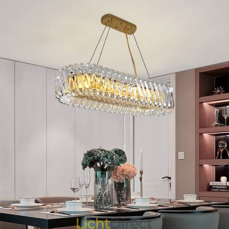 Luxe glazen hanglamp Europese stijl kroonluchter