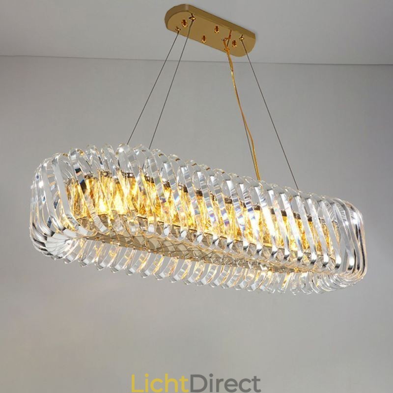 Luxe glazen hanglamp Europese stijl kroonluchter