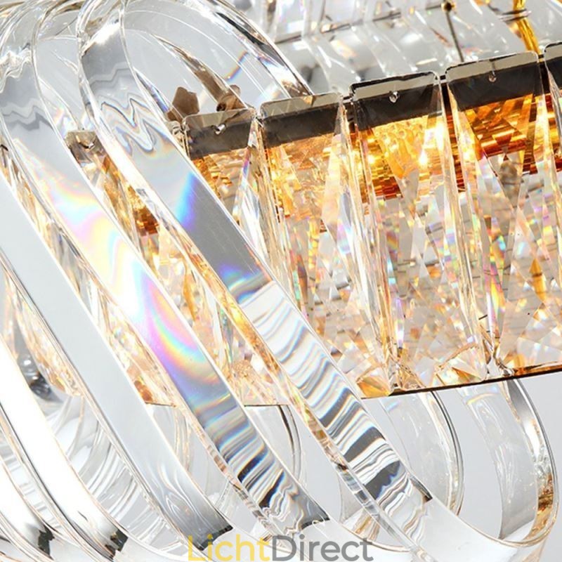 Luxe glazen hanglamp Europese stijl kroonluchter