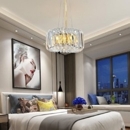 Europese hanglamp ronde glazen decoratie hanglamp